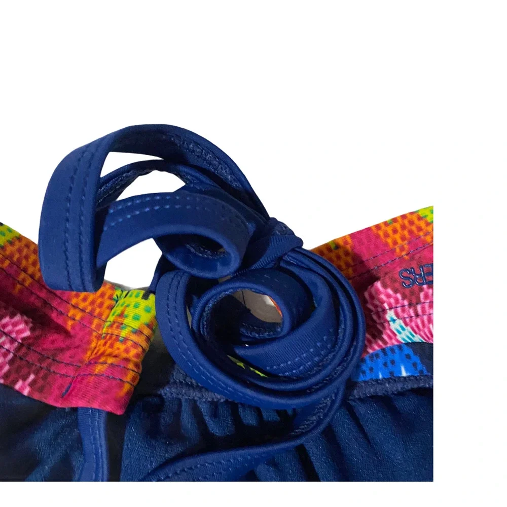 NWT Sketchers 2pc Swimsuit Womens Large Bandeau Racerback Bikini Top Swim Shorts - Picture 12 of 12